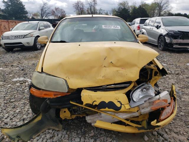 KL1TD66698B099277 - 2008 CHEVROLET AVEO BASE YELLOW photo 5