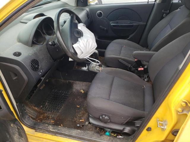 KL1TD66698B099277 - 2008 CHEVROLET AVEO BASE YELLOW photo 7