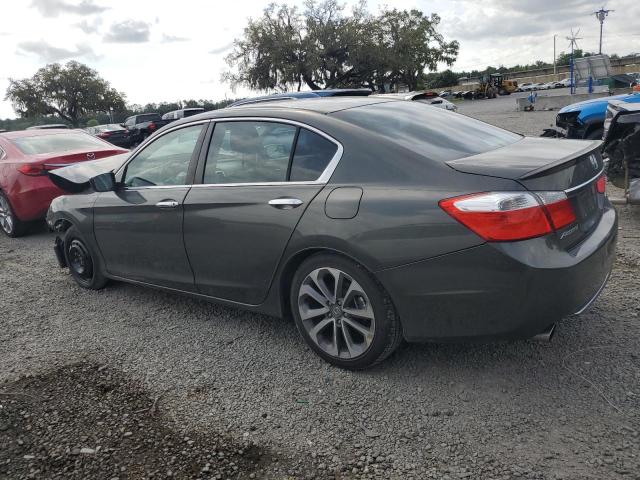 1HGCR2F56FA047183 - 2015 HONDA ACCORD SPORT GRAY photo 2