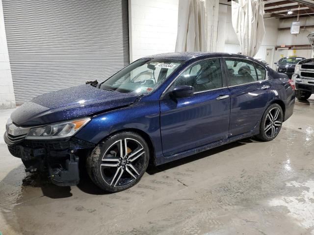 1HGCR2F53HA137331 - 2017 HONDA ACCORD SPORT BLUE photo 1