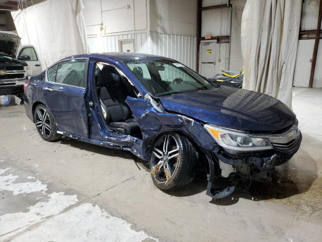 1HGCR2F53HA137331 - 2017 HONDA ACCORD SPORT BLUE photo 4