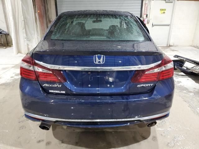 1HGCR2F53HA137331 - 2017 HONDA ACCORD SPORT BLUE photo 6