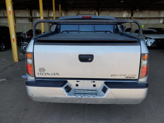 2HJYK16206H528083 - 2006 HONDA RIDGELINE RT SILVER photo 6