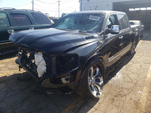 1C6SRFHT0KN907733 - 2019 RAM 1500 LIMITED BLACK photo 2