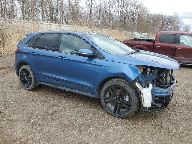 2FMPK4AP7KBC27386 - 2019 FORD EDGE ST BLUE photo 4