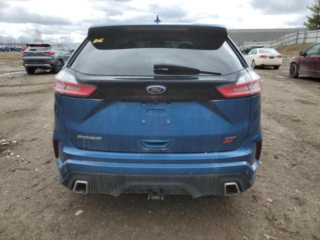 2FMPK4AP7KBC27386 - 2019 FORD EDGE ST BLUE photo 6