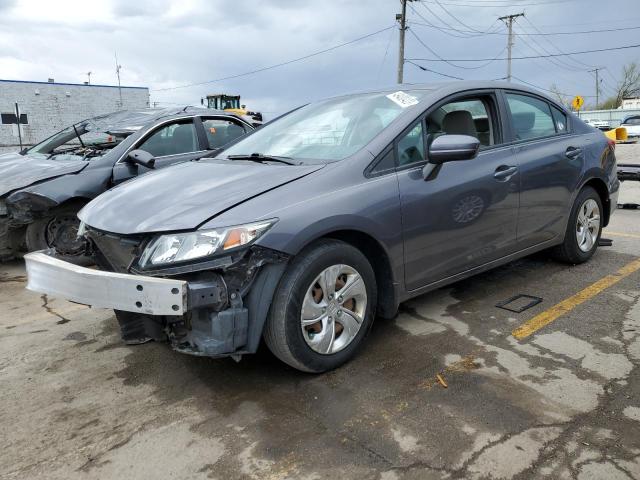 2HGFB2F5XFH503401 - 2015 HONDA CIVIC LX GRAY photo 1