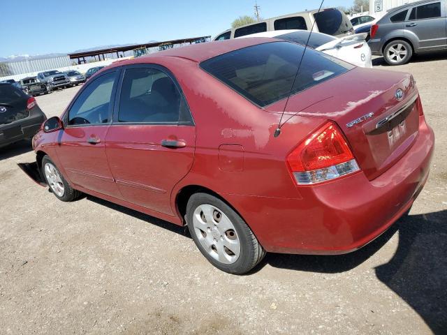 KNAFE222795614255 - 2009 KIA SPECTRA EX RED photo 2