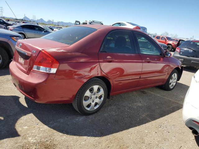 KNAFE222795614255 - 2009 KIA SPECTRA EX RED photo 3