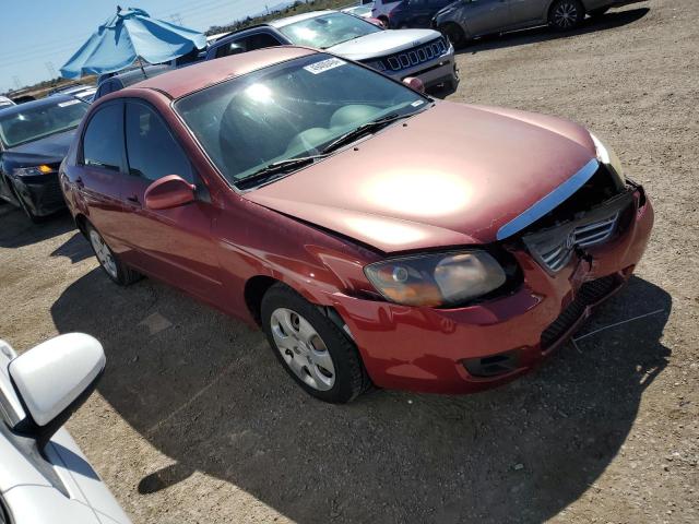 KNAFE222795614255 - 2009 KIA SPECTRA EX RED photo 4