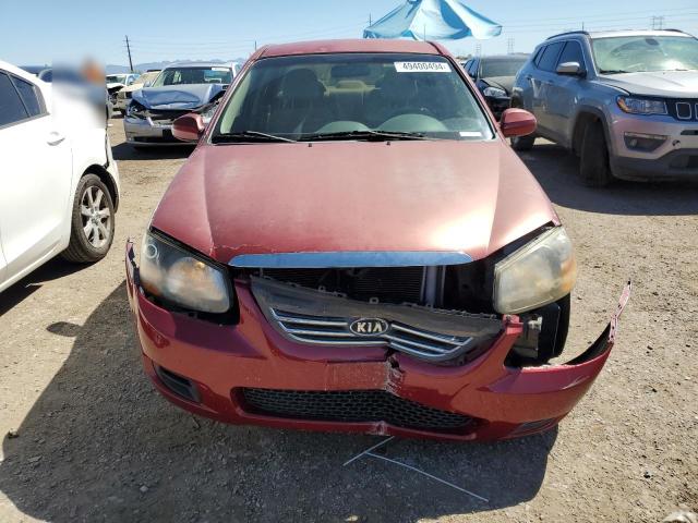 KNAFE222795614255 - 2009 KIA SPECTRA EX RED photo 5