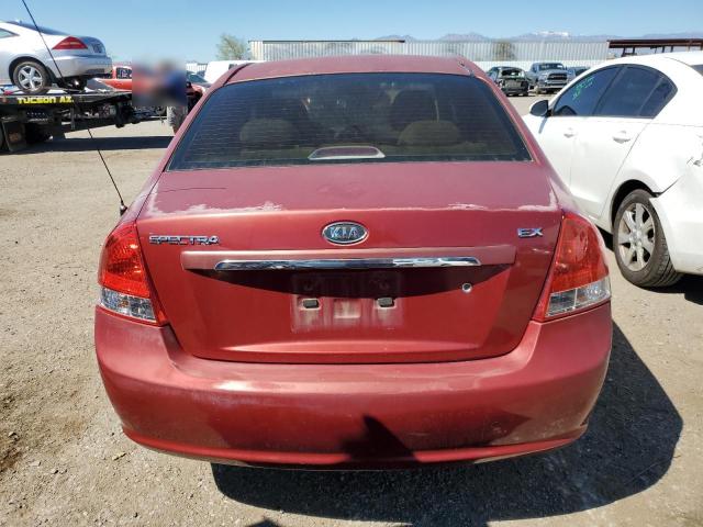 KNAFE222795614255 - 2009 KIA SPECTRA EX RED photo 6