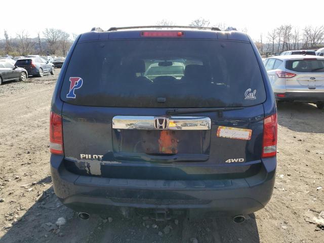 5FNYF4H77EB002458 - 2014 HONDA PILOT EXLN BLUE photo 6