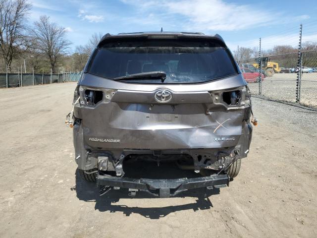5TDJKRFH3GS320856 - 2016 TOYOTA HIGHLANDER XLE 棕色 照片 6