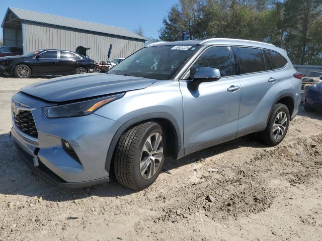 5TDGZRAH8NS128309 - 2022 TOYOTA HIGHLANDER XLE 蓝色 照片 1