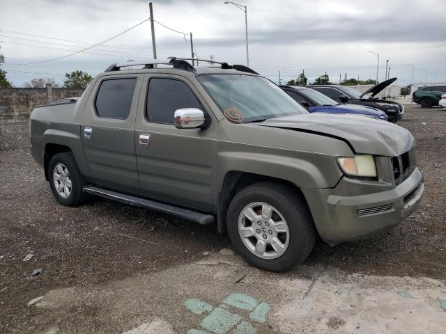 2HJYK16407H504563 - 2007 HONDA RIDGELINE RTS GREEN photo 4