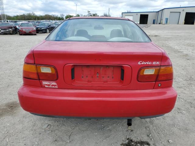 2HGEJ1128SH551463 - 1995 HONDA CIVIC EX RED photo 6