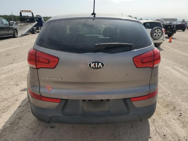 KNDPB3AC8F7707480 - 2015 KIA SPORTAGE LX SILVER photo 6