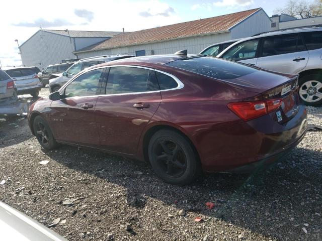 1G1ZB5STXGF196292 - 2016 CHEVROLET MALIBU LS MAROON photo 2