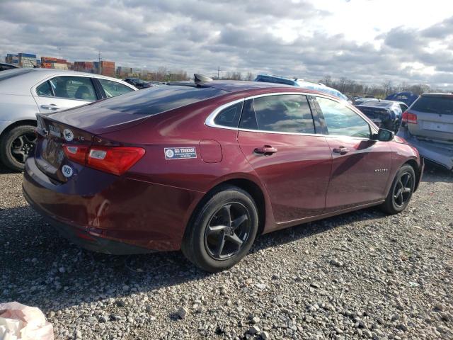 1G1ZB5STXGF196292 - 2016 CHEVROLET MALIBU LS MAROON photo 3