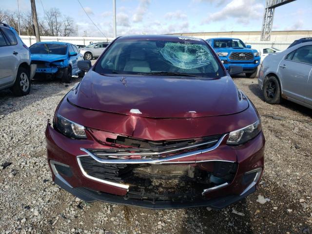 1G1ZB5STXGF196292 - 2016 CHEVROLET MALIBU LS MAROON photo 5