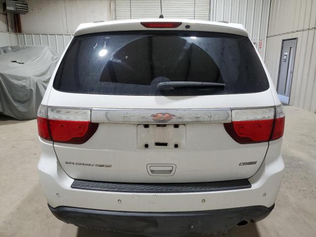 1C4RDHDG7DC608362 - 2013 DODGE DURANGO CREW WHITE photo 6