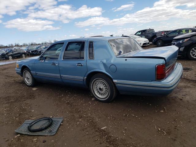 1LNLM81W4PY764962 - 1993 LINCOLN TOWN CAR EXECUTIVE BLUE photo 2
