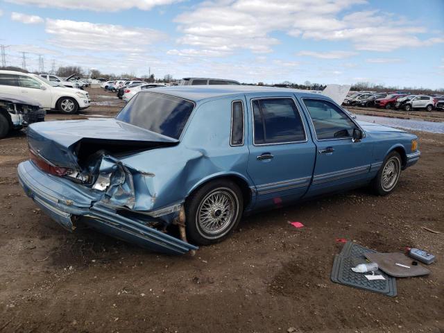 1LNLM81W4PY764962 - 1993 LINCOLN TOWN CAR EXECUTIVE BLUE photo 3