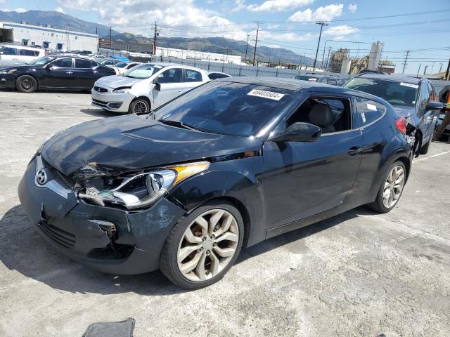 KMHTC6AD2CU057477 - 2012 HYUNDAI VELOSTER BLACK photo 1