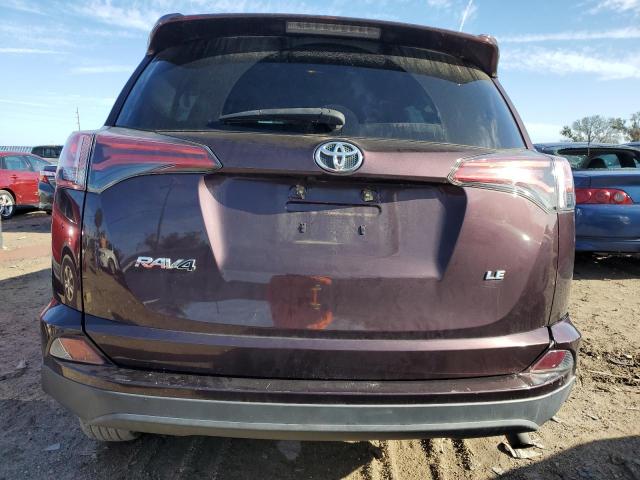 2T3ZFREV9JW433974 - 2018 TOYOTA RAV4 LE MAROON photo 6