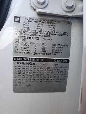 LRBFXBSA3HD071056 - 2017 BUICK ENVISION ESSENCE أبيض صورة 13