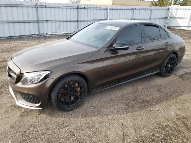 55SWF6EB7GU113606 - 2016 MERCEDES-BENZ C 450 4MATIC AMG BROWN photo 1