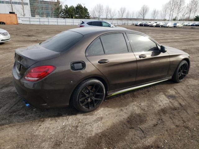 55SWF6EB7GU113606 - 2016 MERCEDES-BENZ C 450 4MATIC AMG BROWN photo 3