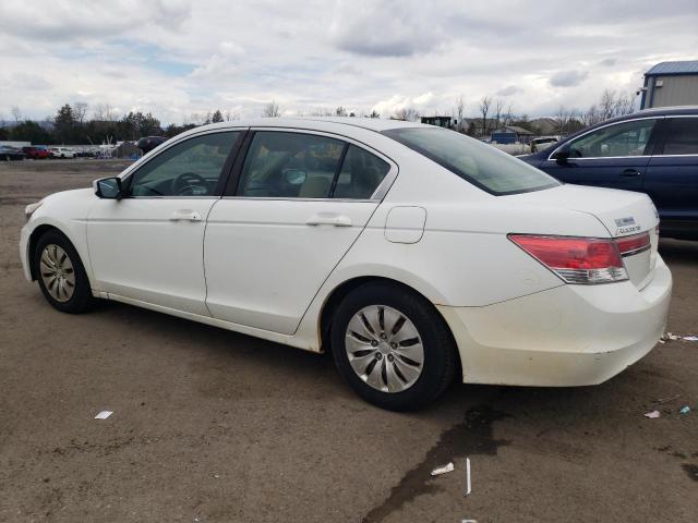 1HGCP2F39CA228665 - 2012 HONDA ACCORD LX WHITE photo 2