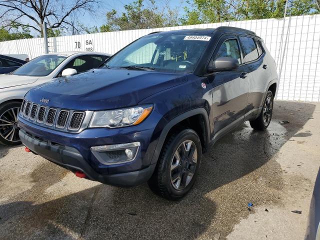 3C4NJDDB8JT238737 - 2018 JEEP COMPASS TRAILHAWK BLUE photo 1