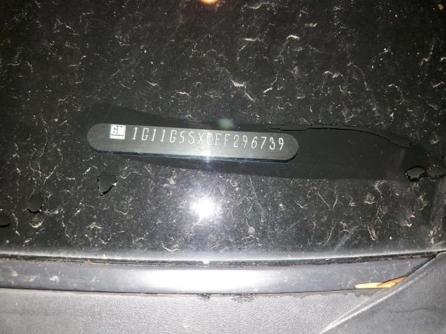 1G11G5SX0FF296739 - 2015 CHEVROLET MALIBU LTZ შავი ფოტო 12