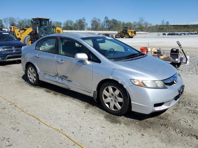 2HGFA16569H518348 - 2009 HONDA CIVIC LX SILVER photo 4