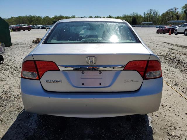 2HGFA16569H518348 - 2009 HONDA CIVIC LX SILVER photo 6