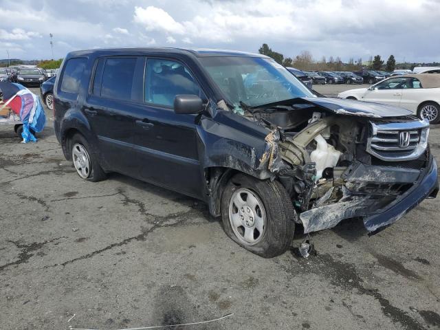 5FNYF3H25CB004589 - 2012 HONDA PILOT LX BLACK photo 4