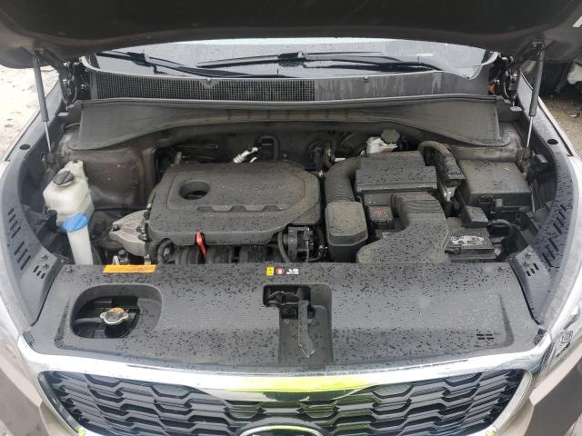 5XYPGDA30KG436046 - 2019 KIA SORENTO L BROWN photo 12