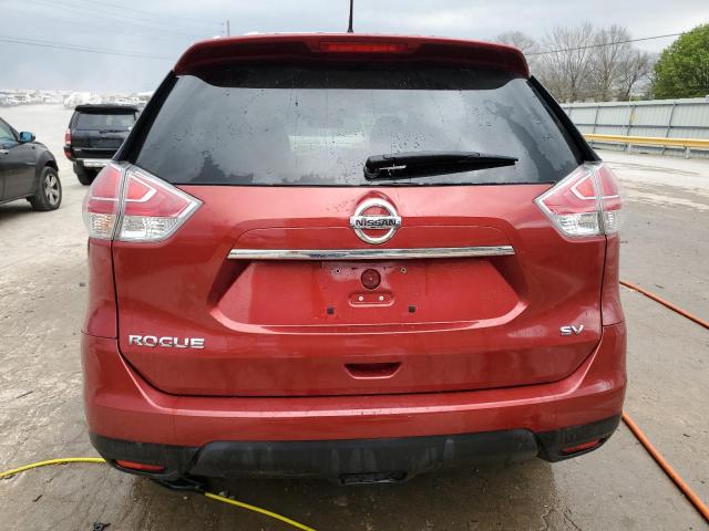 KNMAT2MT4FP537529 - 2015 NISSAN ROGUE S RED photo 6