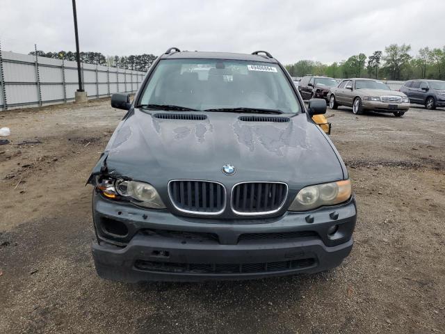 5UXFA13525LU48989 - 2005 BMW X5 3.0I CHARCOAL photo 5