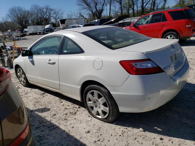 2HGFG11688H527761 - 2008 HONDA CIVIC LX WHITE photo 2