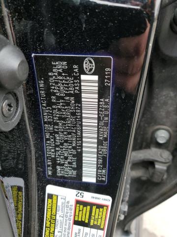 4T1G11AK6PU146872 - 2023 TOYOTA CAMRY SE NIGHT SHADE BLACK photo 12