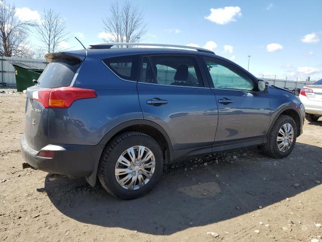 2T3BFREV7EW158502 - 2014 TOYOTA RAV4 LE BLUE photo 3