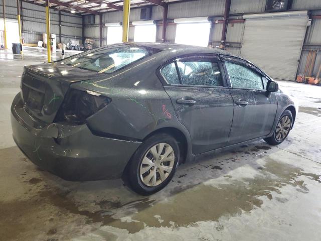 2HGFB2F59CH595581 - 2012 HONDA CIVIC LX GRAY photo 3