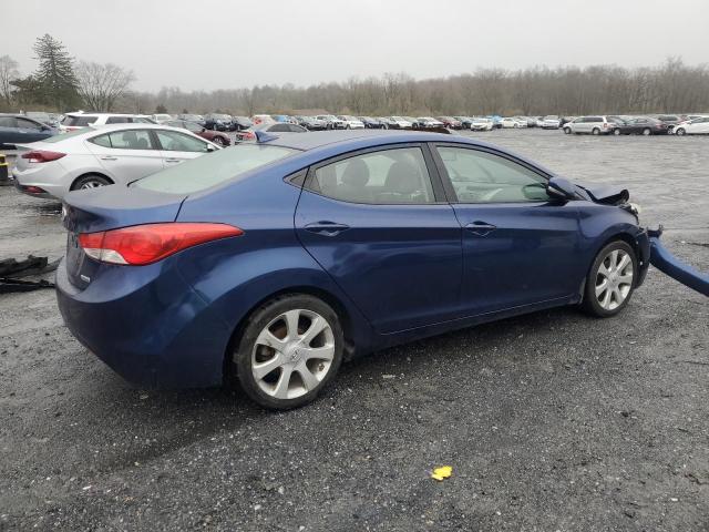 KMHDH4AE8DU764653 - 2013 HYUNDAI ELANTRA GLS BLUE photo 3