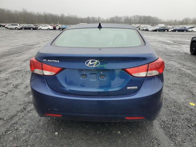 KMHDH4AE8DU764653 - 2013 HYUNDAI ELANTRA GLS BLUE photo 6