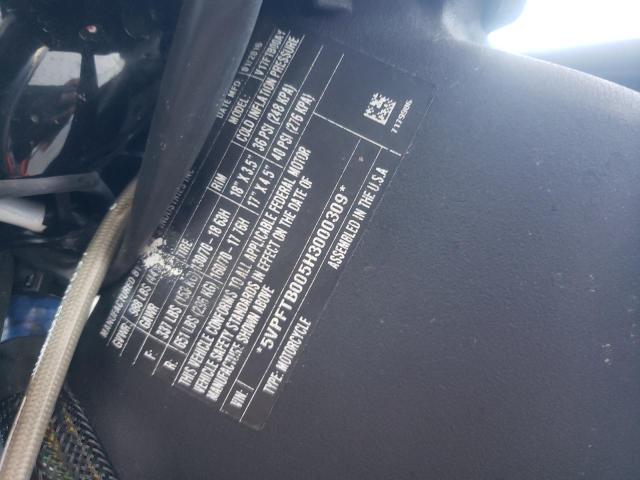 5VPFTB005H3000309 - 2017 VICTORY MOTORCYCLES OCTANE ნაცრისფერი ფოტო 10