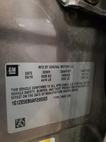 1G1ZE5EB9AF299303 - 2010 CHEVROLET MALIBU LTZ BROWN photo 12